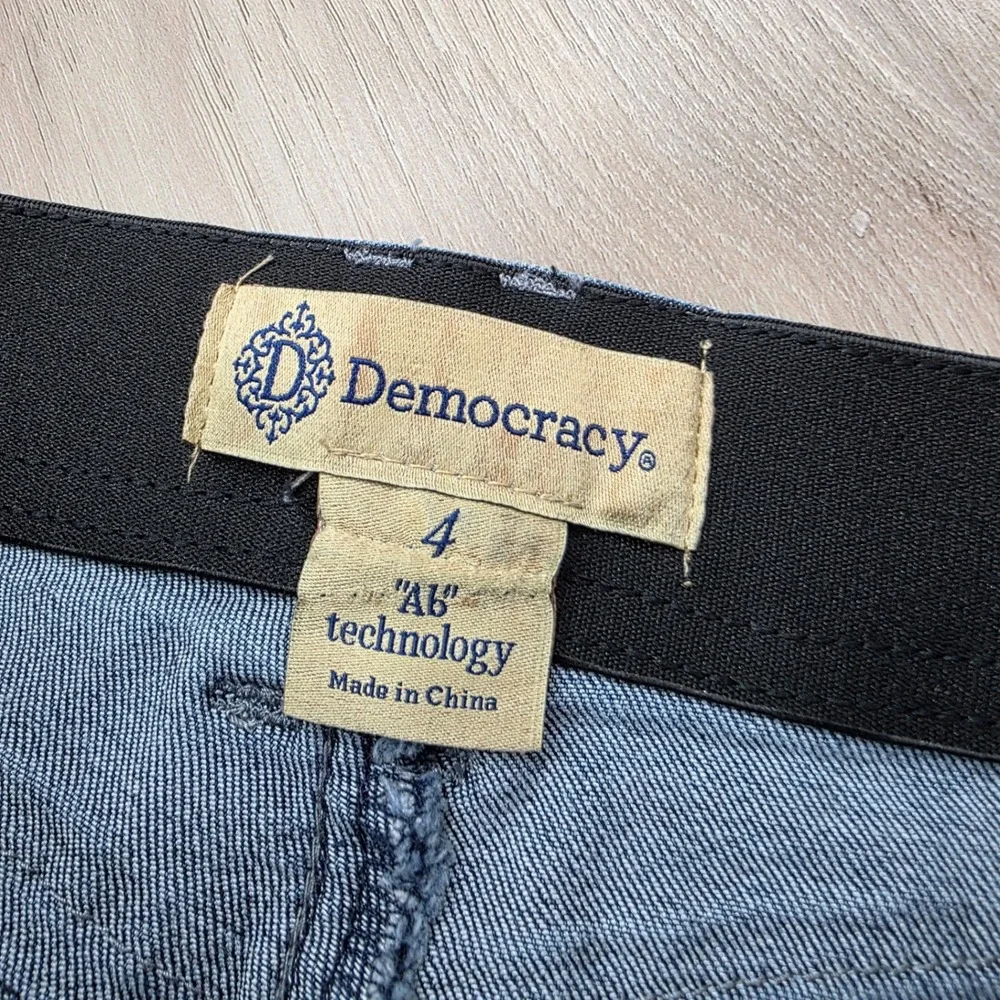 Democracy Absolution Skinny Jeans Distressed Stretch Denim Size 4 Blue Womens - Picture 5 of 10